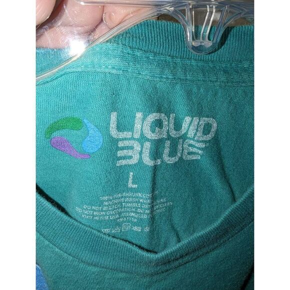 Liquid Blue Men's Tie-dye Simpsons, The Christmas Cheer T-Shirt Green Large - Picture 7 of 8